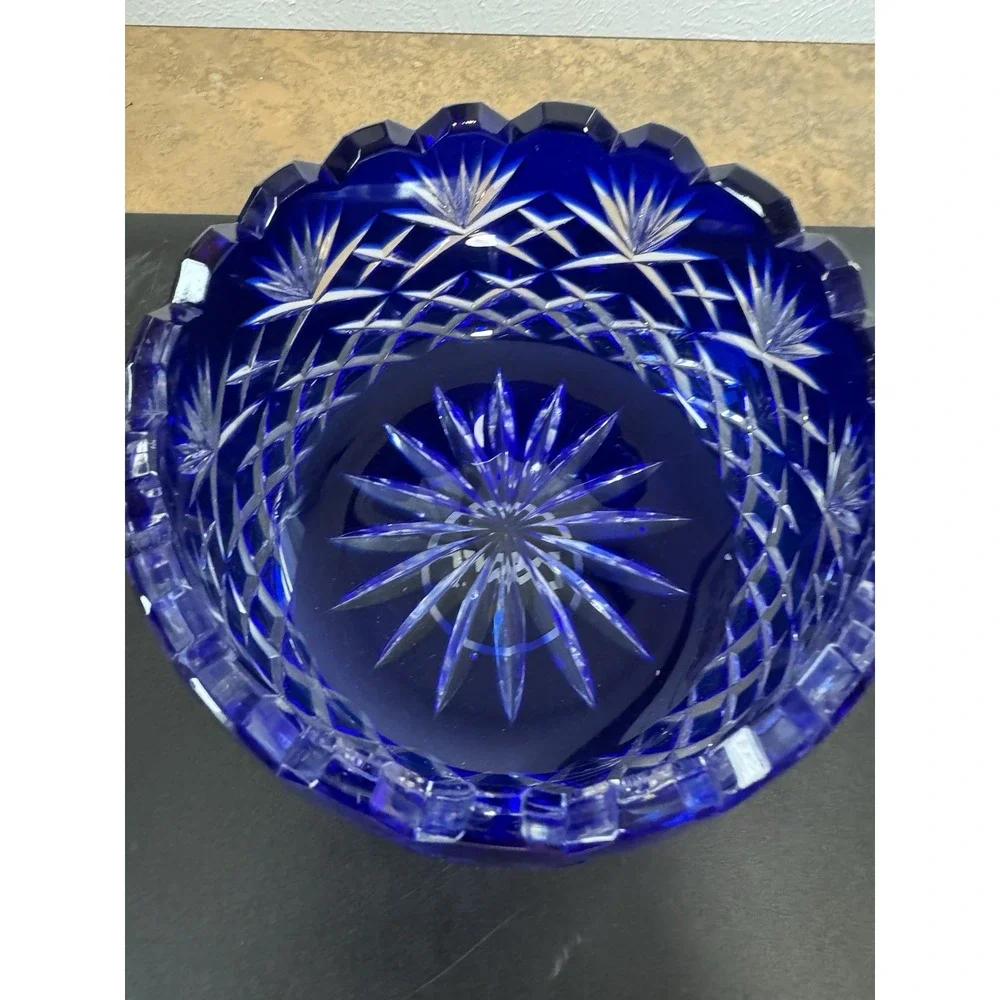 Cobalt Blue Crystal Bowl 5
